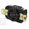 Ac Works Locking Receptacle, L14-30R, 30 A, 125/250V AC, 3 Pole, Flush Mount, Black FML1430R - alternate 2